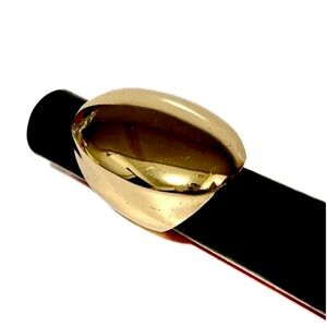 NEW - Shiny Gold Boho Chic Elegant Oversized Oval Shape Statement Ring - Size 7